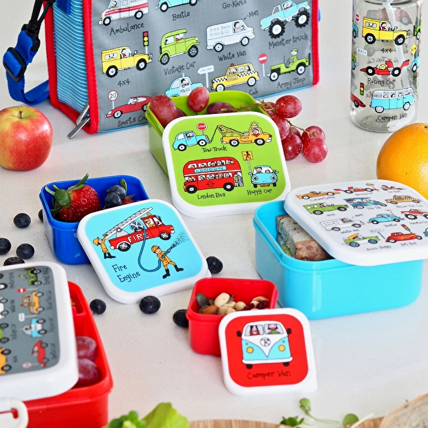 set 4 porta merenda Auto - Bassetto Bimbi