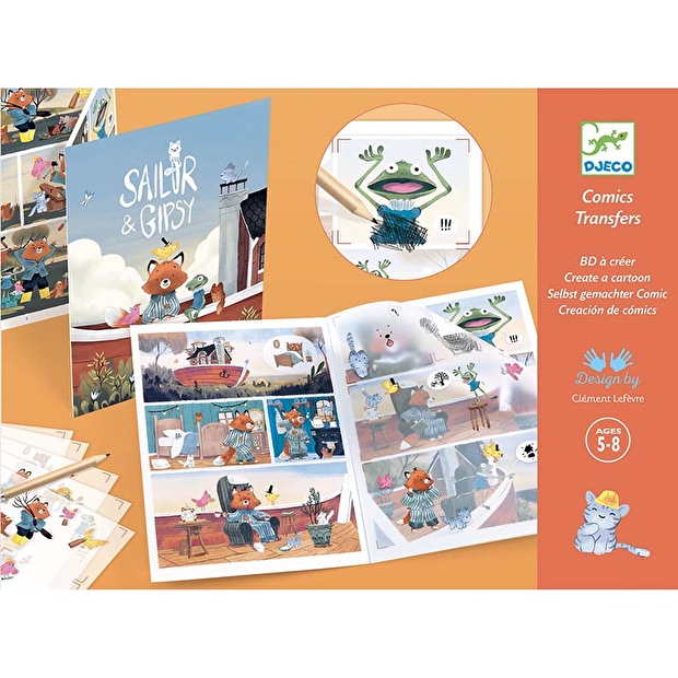 Crea il tuo fumetto con i trasferelli Sailor & Gipsy - Bassetto Bimbi, Arredamento e accessori per bambini